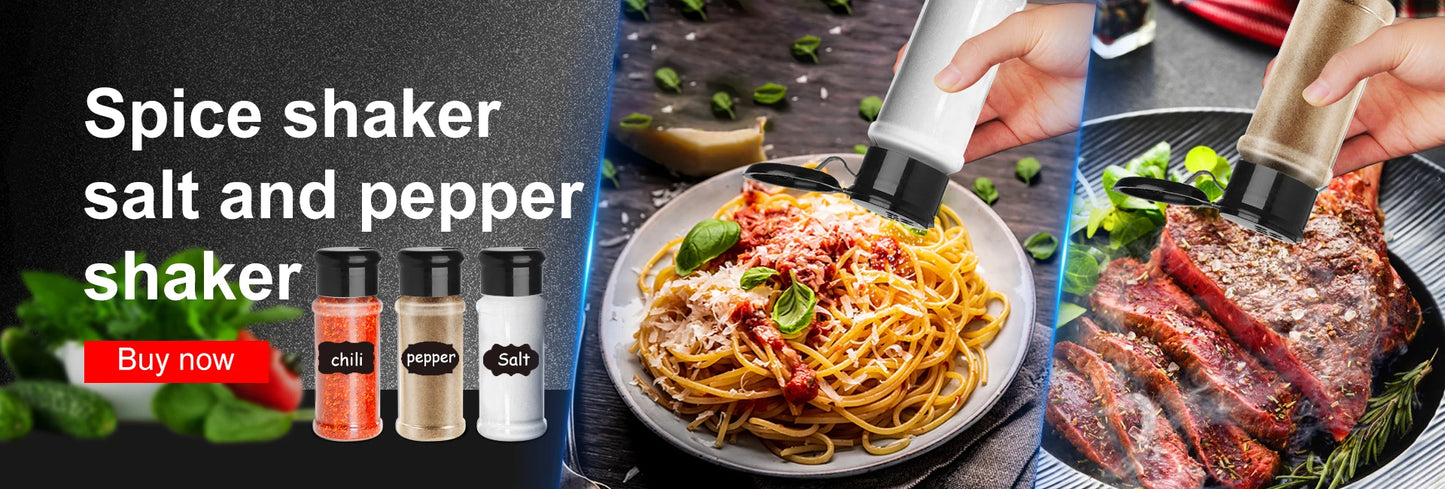 10/20 Pcs Spice Jars Salt and Pepper Shaker Plastic Seasoning Shaker Bottles Spice Organizer Kitchen Spice Rack Spice Jar Set