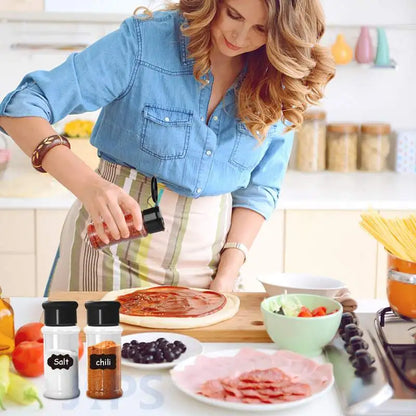 10/20 Pcs Spice Jars Salt and Pepper Shaker Plastic Seasoning Shaker Bottles Spice Organizer Kitchen Spice Rack Spice Jar Set