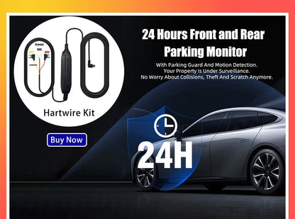 Aprilboy K6 WIFI Dash Cam 4K Mini CAR DVR Front and Rear Dual Lens With 1080P Black Box Room Night Vision Camera Parking Monitor