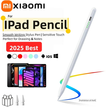 XIAOMI Universal Stylus Pen 1.5mm Fine Tip No Lag Palm Rejection Rechargeable For iPad Tablet Android  Best For Drawing Notes
