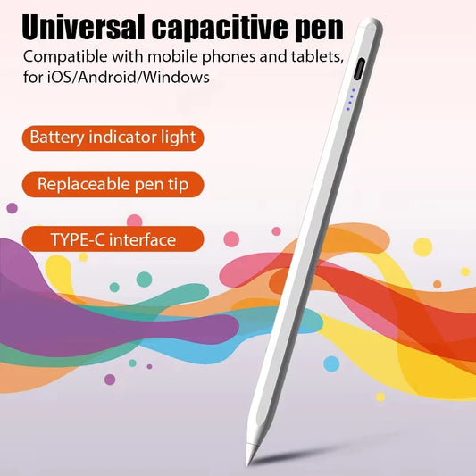 XIAOMI Universal Stylus Pen 1.5mm Fine Tip No Lag Palm Rejection Rechargeable For iPad Tablet Android  Best For Drawing Notes