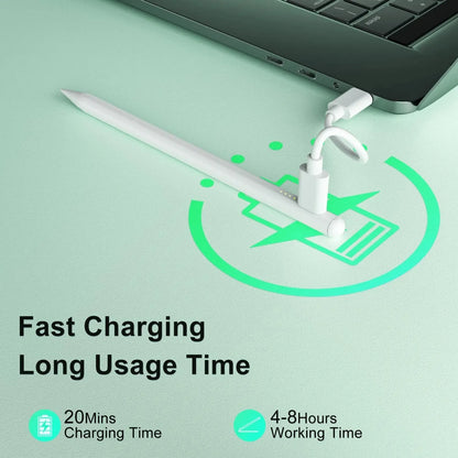 XIAOMI Universal Stylus Pen 1.5mm Fine Tip No Lag Palm Rejection Rechargeable For iPad Tablet Android  Best For Drawing Notes