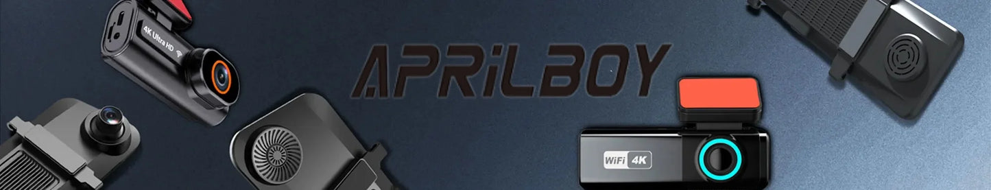 Aprilboy K6 WIFI Dash Cam 4K Mini CAR DVR Front and Rear Dual Lens With 1080P Black Box Room Night Vision Camera Parking Monitor