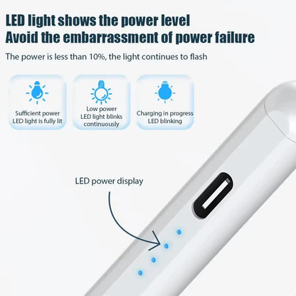 XIAOMI Universal Stylus Pen 1.5mm Fine Tip No Lag Palm Rejection Rechargeable For iPad Tablet Android  Best For Drawing Notes