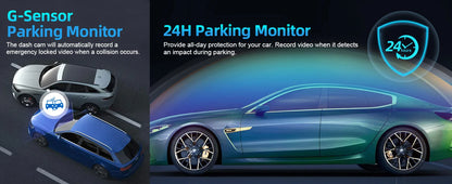 Aprilboy K6 WIFI Dash Cam 4K Mini CAR DVR Front and Rear Dual Lens With 1080P Black Box Room Night Vision Camera Parking Monitor